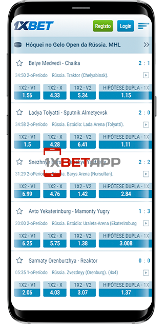 1xbet app ao vivo